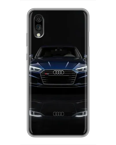 Чехол для ZTE Blade A5 (2020) с картинкой «Audi — ночное отражение»