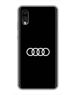 Чехол для ZTE Blade A5 (2020) с картинкой «Audi White Logo»