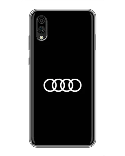 Чехол для ZTE Blade A5 (2020) с картинкой «Audi White Logo»
