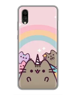 Чехол для ZTE Blade A5 (2020) с картинкой «Единорог Pusheen»
