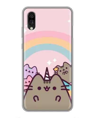 Чехол для ZTE Blade A5 (2020) с картинкой «Единорог Pusheen»