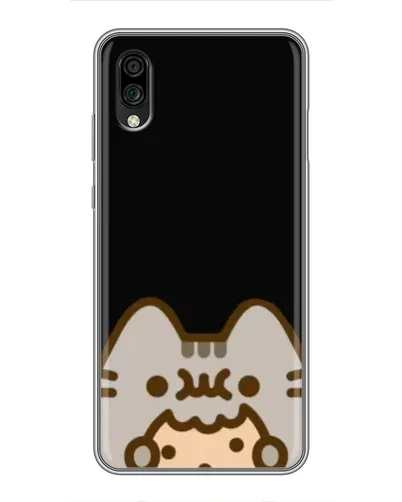 Чехол для ZTE Blade A5 (2020) с картинкой «Пушин на черном»