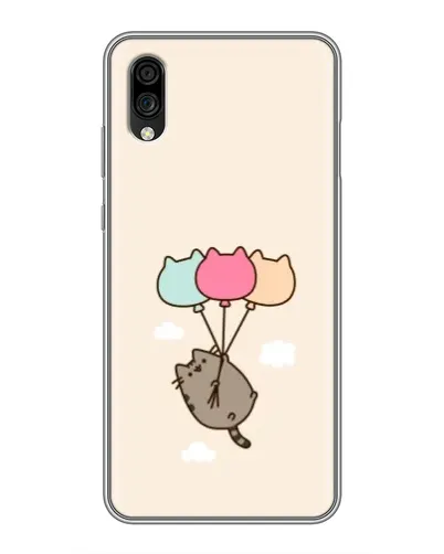 Чехол для ZTE Blade A5 (2020) с картинкой «Пушин на шариках»