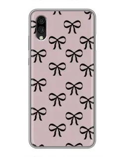 Чехол для ZTE Blade A5 (2020) с картинкой «Черные бантики»
