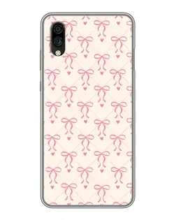 Чехол для ZTE Blade A5 (2020) с картинкой «Розовые бантики Coquette»