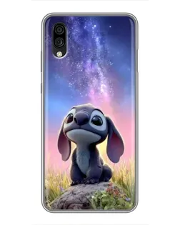 Чехол для ZTE Blade A5 (2020) с картинкой «Стич на рассвете»