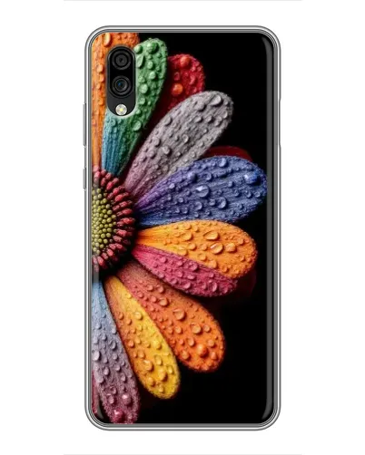 Чехол для ZTE Blade A5 (2020) с картинкой «Радужный цветок»