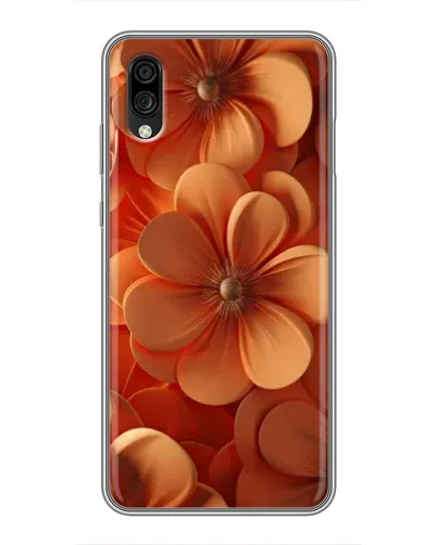 Чехол для ZTE Blade A5 (2020) с картинкой «Оранжевый макро цветок»