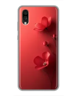 Чехол для ZTE Blade A5 (2020) с картинкой «Маковые соцветия»