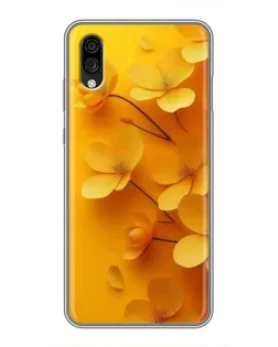 Чехол для ZTE Blade A5 (2020) с картинкой «Золотые лепестки»