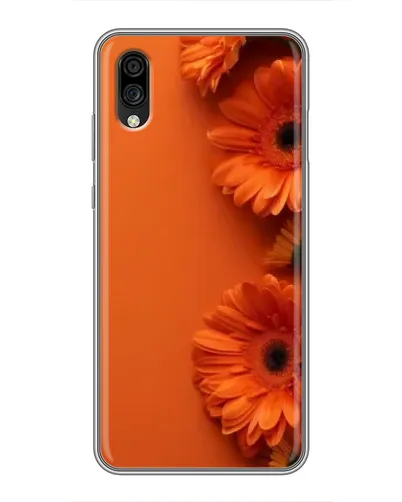 Чехол для ZTE Blade A5 (2020) с картинкой «Оранжевые герберы»