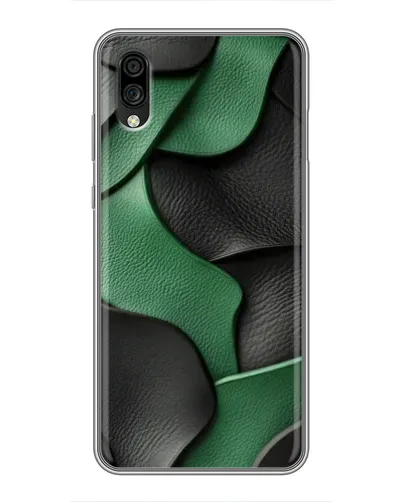 Чехол для ZTE Blade A5 (2020) с картинкой «Зеленые кожаные волны» Чехол для ZTE Blade A5 (2020) с картинкой «Зеленые кожаные волны»