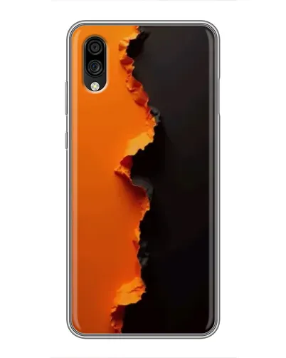 Чехол для ZTE Blade A5 (2020) с картинкой «Оранжевый разлом» Чехол для ZTE Blade A5 (2020) с картинкой «Оранжевый разлом»