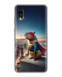 Чехол для ZTE Blade A5 (2020) с картинкой «Капи-мен супергерой»
