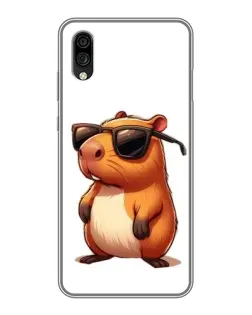 Чехол для ZTE Blade A5 (2020) с картинкой «Капибара в очках»