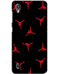 Чехол для ZTE Blade A5 с картинкой «Jordan Red Pattern»