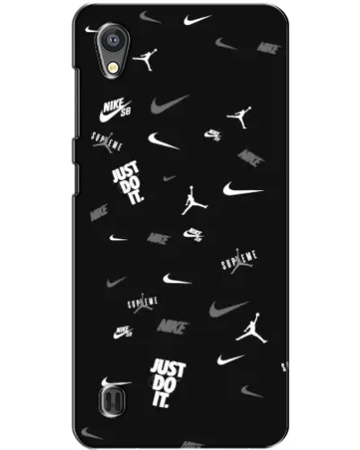 Чехол для ZTE Blade A5 с картинкой «Nike Black Pattern»