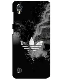 Чехол для ZTE Blade A5 с картинкой «Абстрактный дым Adidas»