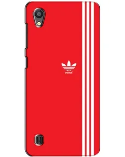 Чехол для ZTE Blade A5 с картинкой «Красный минимализм Adidas»