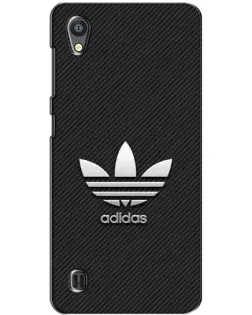 Чехол для ZTE Blade A5 с картинкой «Adidas Карбоновая текстура»