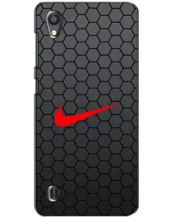 Чехол для ZTE Blade A5 с картинкой «Nike — карбоновая сетка»