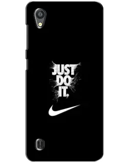 Чехол для ZTE Blade A5 с картинкой «Текстовый принт Nike»