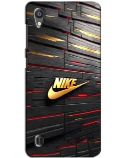 Чехол для ZTE Blade A5 с картинкой «Золотой Nike на металле»
