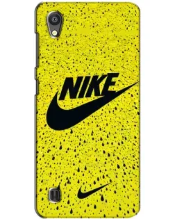 Чехол для ZTE Blade A5 с картинкой «Желтый текстурный Nike»