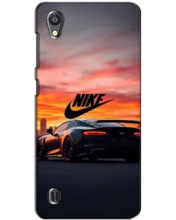 Чехол для ZTE Blade A5 с картинкой «Nike и суперкар»