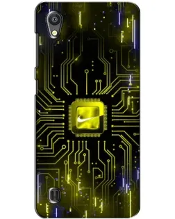 Чехол для ZTE Blade A5 с картинкой «Nike — золотая искра»