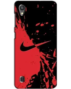 Чехол для ZTE Blade A5 с картинкой «Красные брызги Nike»