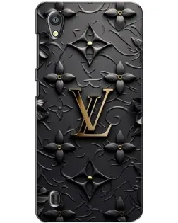 Чехол для ZTE Blade A5 с картинкой «Кожаная текстура LV»
