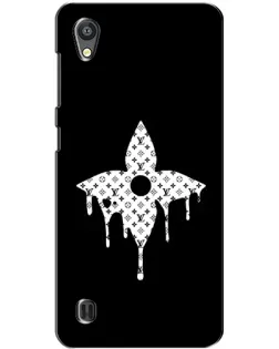 Чехол для ZTE Blade A5 с картинкой «Цветочная монограмма»