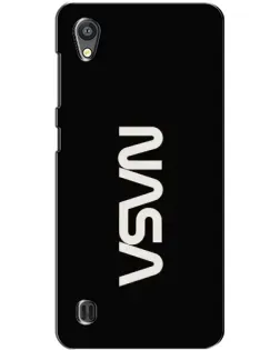 Чехол для ZTE Blade A5 с картинкой «NASA — вертикальный логотип»