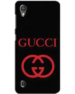 Чехол для ZTE Blade A5 с картинкой «Gucci — красный логотип»