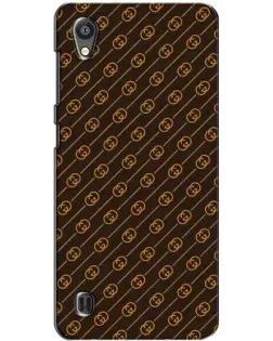 Чехол для ZTE Blade A5 с картинкой «Gucci — золотые диагонали»