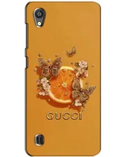 Чохол для ZTE Blade A5 з картинкою «Gucci — золоті метелики»