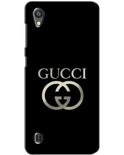 Чохол для ZTE Blade A5 з картинкою «Gucci — золото на чорному»