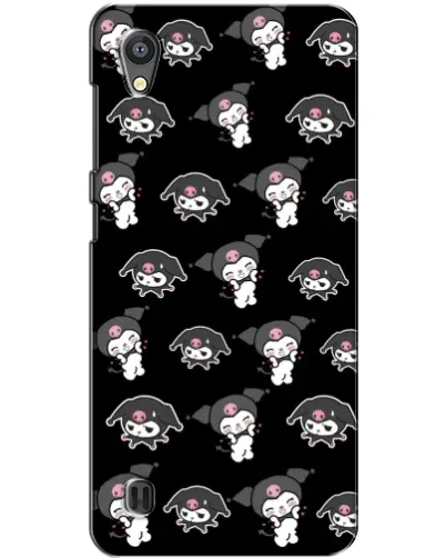 Чехол для ZTE Blade A5 с картинкой «Черный паттерн Kuromi»