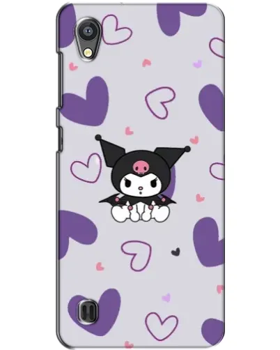 Чехол для ZTE Blade A5 с картинкой «Kuromi и лавандовые сердца»