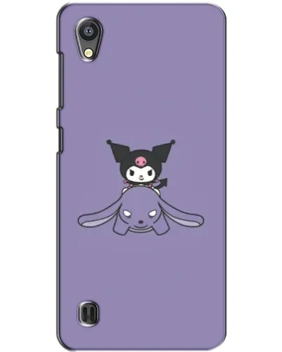 Чехол для ZTE Blade A5 с картинкой «Kuromi на лиловом фоне»