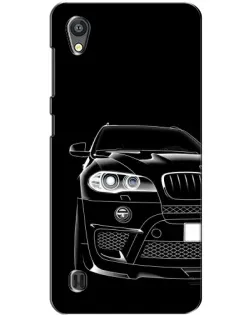 Чехол для ZTE Blade A5 с картинкой «Темный силуэт BMW»