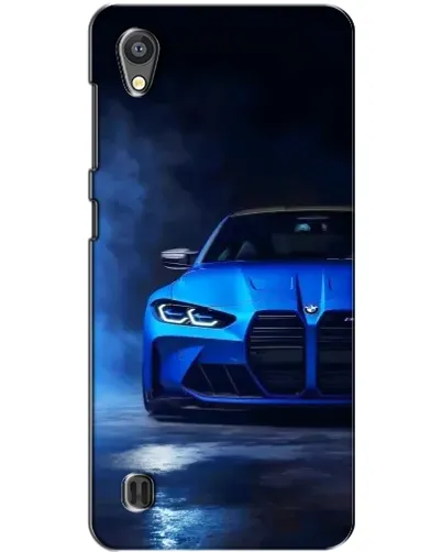 Чехол для ZTE Blade A5 с картинкой «Голубая BMW M4»