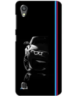 Чехол для ZTE Blade A5 с картинкой «Силуэт BMW в темноте»