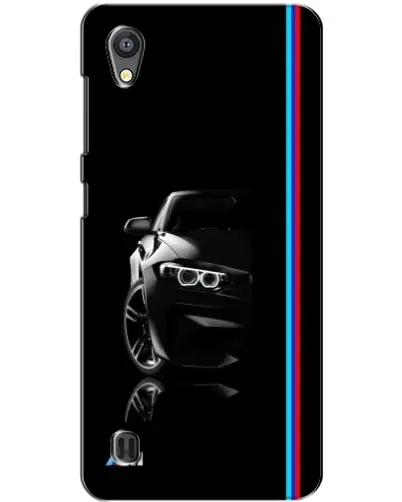 Чехол для ZTE Blade A5 с картинкой «Силуэт BMW в темноте»