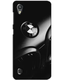 Чехол для ZTE Blade A5 с картинкой «Эмблема BMW — макро»