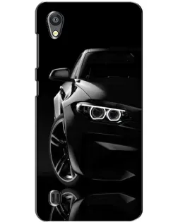 Чехол для ZTE Blade A5 с картинкой «Черная BMW — профиль»