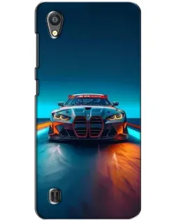 Чехол для ZTE Blade A5 с картинкой «BMW — огни неона»