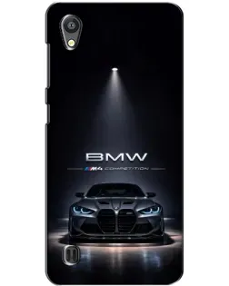 Чехол для ZTE Blade A5 с картинкой «BMW сквозь ночной город»