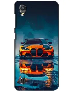 Чехол для ZTE Blade A5 с картинкой «BMW — золотая эмблема»